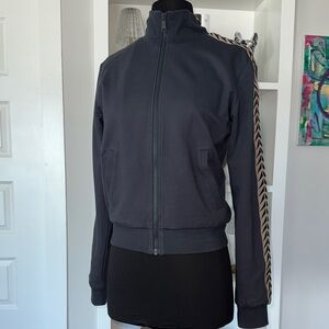 NEW The Upside Grey Jacket with Tan Design Sz XXS